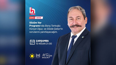 İYİ Parti Genel Başkan adayı Tolga Akalın saat 21.00'de Halk TV'ye konuk oluyor