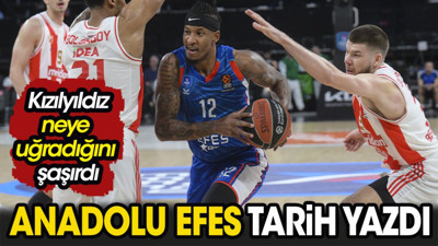 Anadolu Efes tarih yazdı. Kızılyıldız neye uğradığını şaşırdı