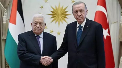 Erdoğan Filistin Devlet Başkanı Abbas ile görüştü