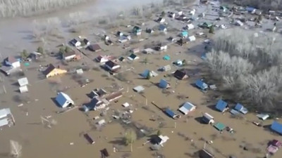 Rusya’nın Orenburg bölgesi sular altında kaldı