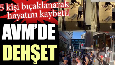 AVM’de dehşet. 5 kişi bıçaklanarak hayatını kaybetti