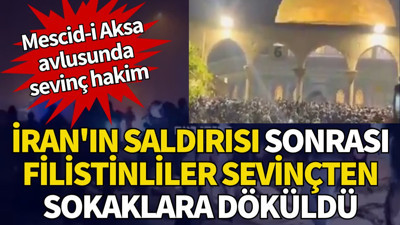 İran'ın saldırısı sonrası Filistinliler sevinçten sokaklara döküldü