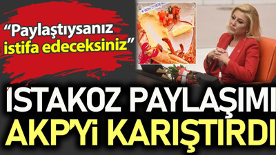 Istakoz paylaşımı AKP'yi karıştırdı. 'Paylaştıysanız istifa edeceksiniz'