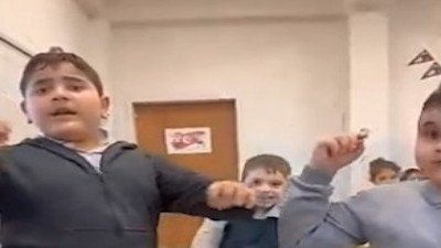 Bölme yarışmasına katılan öğrencilerin heyecanlı anları viral oldu