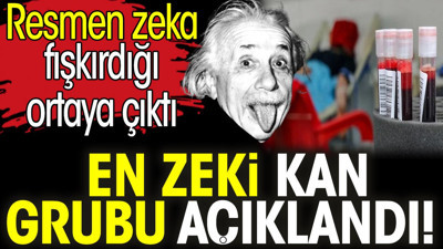 En zeki kan grubu açıklandı! Resmen zeka fışkırdığı ortaya çıktı