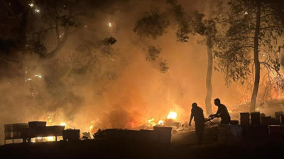 Antalya'da otluk alanda yangın