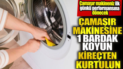Çamaşır makinesine 1 bardak koyun kireçten kurtulun! Çamaşır makineniz ilk günkü performansına dönsün