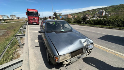 Samsun’da tır ile otomobil çarpıştı