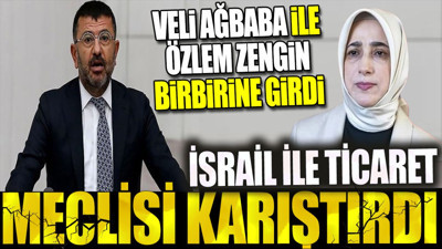 İsrail'le ticaret Meclis'i karıştırdı. Veli Ağbaba ile Özlem Zengin birbirine girdi