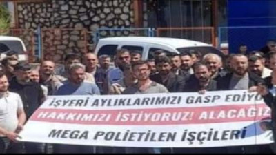 Adıyaman’da maaşlarını alamayan fabrika işçileri eylem yaptı