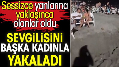 Sevgilisini başka kadınla yakaladı. Sessizce yanlarına yaklaşınca olanlar oldu