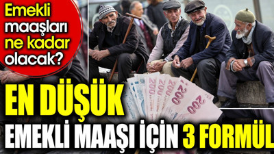 En düşük emekli maaşı için 3 formül. Emekli maaşları ne kadar olacak?