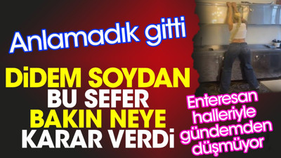Didem Soydan bu sefer bakın neye karar verdi. Enteresan halleriyle gündemden düşmüyor. Anlamadık gitti