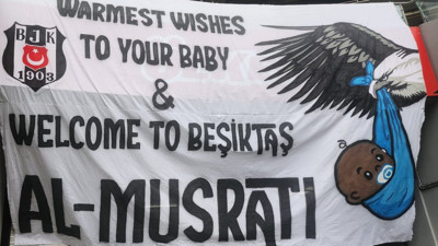 Bebek Musrati'ye İnönü'de pankartlı mesaj