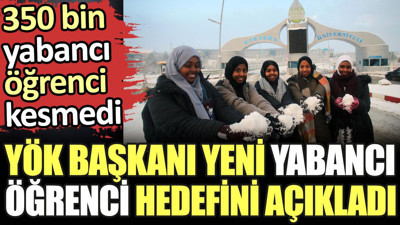 350 bin yabancı öğrenci kesmedi. YÖK Başkanı yeni yabancı öğrenci hedefini açıkladı