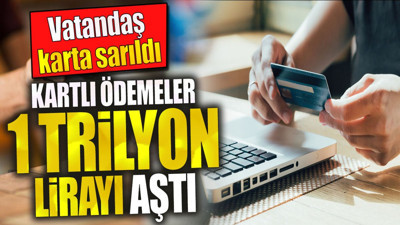 Kartlı ödemeler 1 trilyon lirayı aştı. Vatandaş karta sarıldı