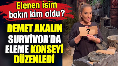 Demet Akalın Survivor’da eleme konseyi düzenledi. Elenen isim bakın kim oldu?