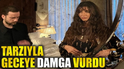 Tuba Büyüküstün tarzıyla geceye damga vurdu