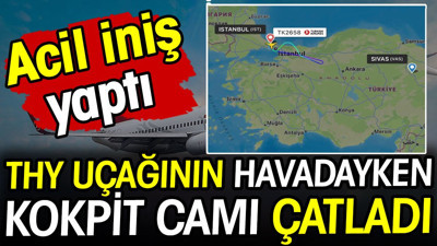 THY uçağının havada kokpit camı çatladı! İstanbul'a acil iniş...