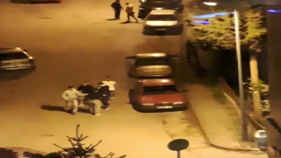 Safranbolu'da tekme tokat kavga anı kamerada