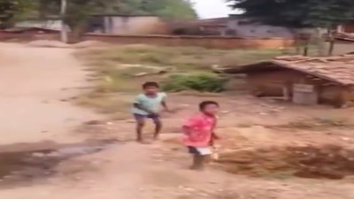 Çocukların drone'a verdikleri tepki güldürdü