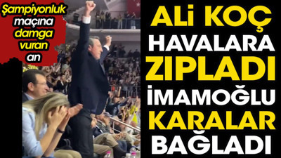 Ali Koç havalara zıpladı İmamoğlu karalar bağladı