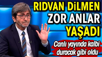 Rıdvan Dilmen zor anlar yaşadı. Canlı yayında kalbi duracak gibi oldu