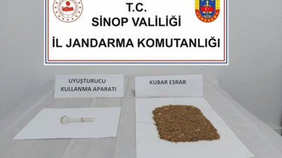 Sinop’ta 83 gram kubar esrar ele geçirildi