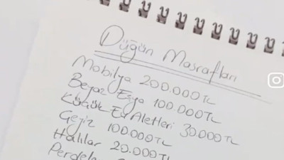 Düğün masraflarını çıkardı görenler şok oldu: Bi arsa parası diyebilir miyiz?