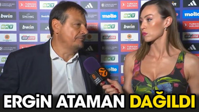 Ergin Ataman dağıldı