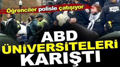 ABD üniversiteleri karıştı. Öğrenciler polisle çatışıyor