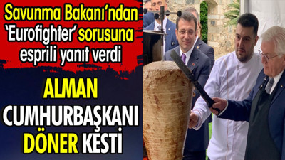 Alman Cumhurbaşkanı döner kesti. Savunma Bakanı’ndan ‘Eurofighter’ sorusuna esprili yanıt verdi