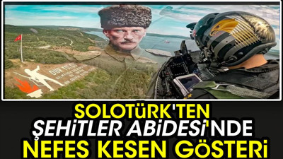 SOLOTÜRK'ten Şehitler Abidesi'nde nefes kesen gösteri