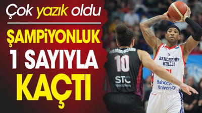 Şampiyonluk 1 sayıyla kaçtı. Çok yazık oldu