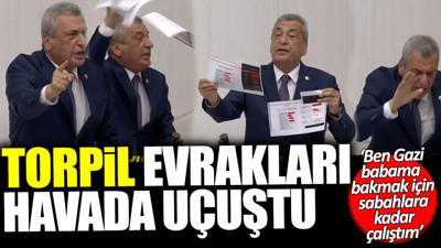 Meclis’te torpil evrakları havada uçuştu: Gazi babama bakmak için sabahlara kadar çalıştım