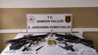 Jandarmadan silah ve mühimmat operasyonu