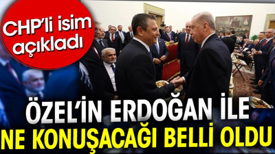 Özgür Özel'in Erdoğan ile ne konuşacağı belli oldu
