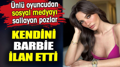 Kendini Barbie ilan etti! Ünlü oyuncudan sosyal medyayı sallayan pozlar