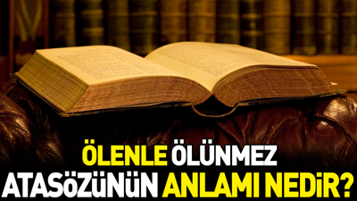 Ölenle ölünmez atasözünün anlamı nedir?
