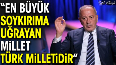 En büyük soykırıma uğrayan millet Türk milletidir. Fatih Altaylı açıkladı
