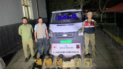 Bitlis'te kaçak keklik avlayanlara 63 bin lira ceza