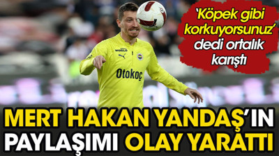 Mert Hakan'ın paylaşımı olay yarattı. 'Köpek gibi korkuyorsunuz' dedi ortalık karıştı