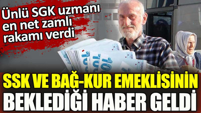 SSK ve BAĞ KUR emeklilerinin beklediği haber geldi. SGK Uzmanı Emin Yılmaz en net rakamı verdi