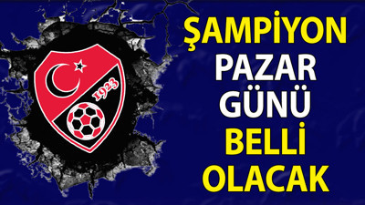 Galatasaray pazar günü kazanırsa şampiyon olacak