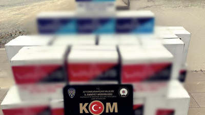 Afyon'da 5 bin 150 paket kaçak sigara ve makaron ele geçirildi