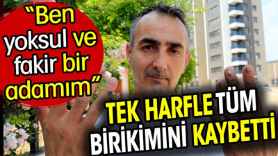 Antalya'da araç boyacısı tek harfle bütün birikimini kaybetti