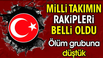 Milli takımın rakipleri belli oldu. Ölüm grubuna düştük (01 Mayıs 2024)
