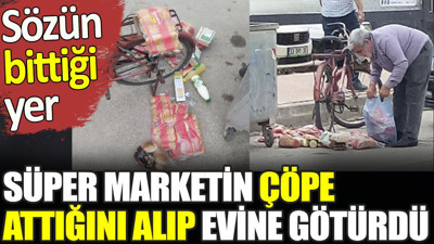 Süper marketin çöpe attığını alıp evine götürdü. Sözün bittiği yer