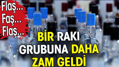 Rakının bir grubuna daha zam geldi