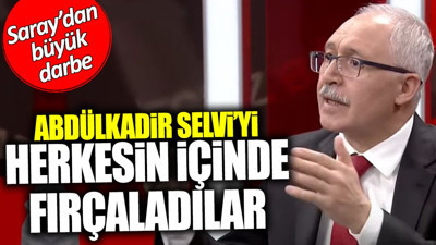 Abdülkadir Selvi'yi herkesin içinde fırçaladılar! Saray’dan büyük darbe